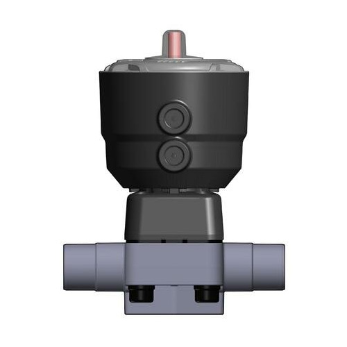 PVC C 2/2-Wege-Membranventil DK/CP, Klebestutzen, DA, EPDM