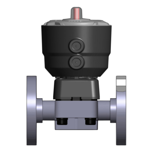 PP 2/2-Wege-Membranventil, Ausführung Flansch, NO, PTFE/EPDM, Typ 382