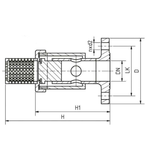 Saugfilter aus PVDF mit Flanschanschluss, FPM O-Ring