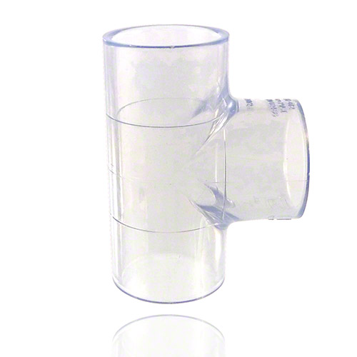 PVC U Transparent T-Stück 90°